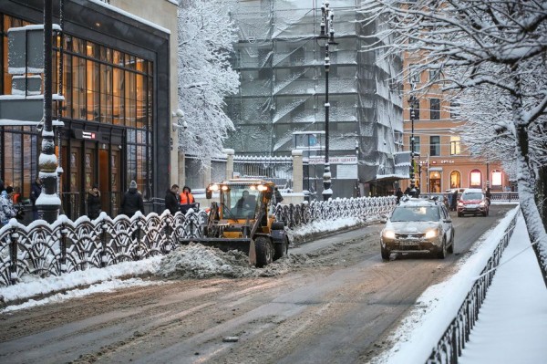 Петербург накрыло снегом Петербург накрыло снегом