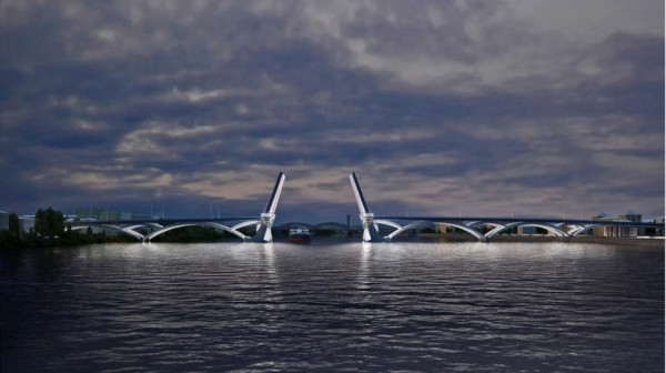 На Большом Смоленском мосту откроют рабочее движение в 2027 году На Большом Смоленском мосту откроют рабочее движение в 2027 году