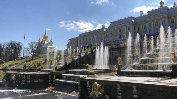 В Петергофе заработали фонтаны В Петергофе заработали фонтаны